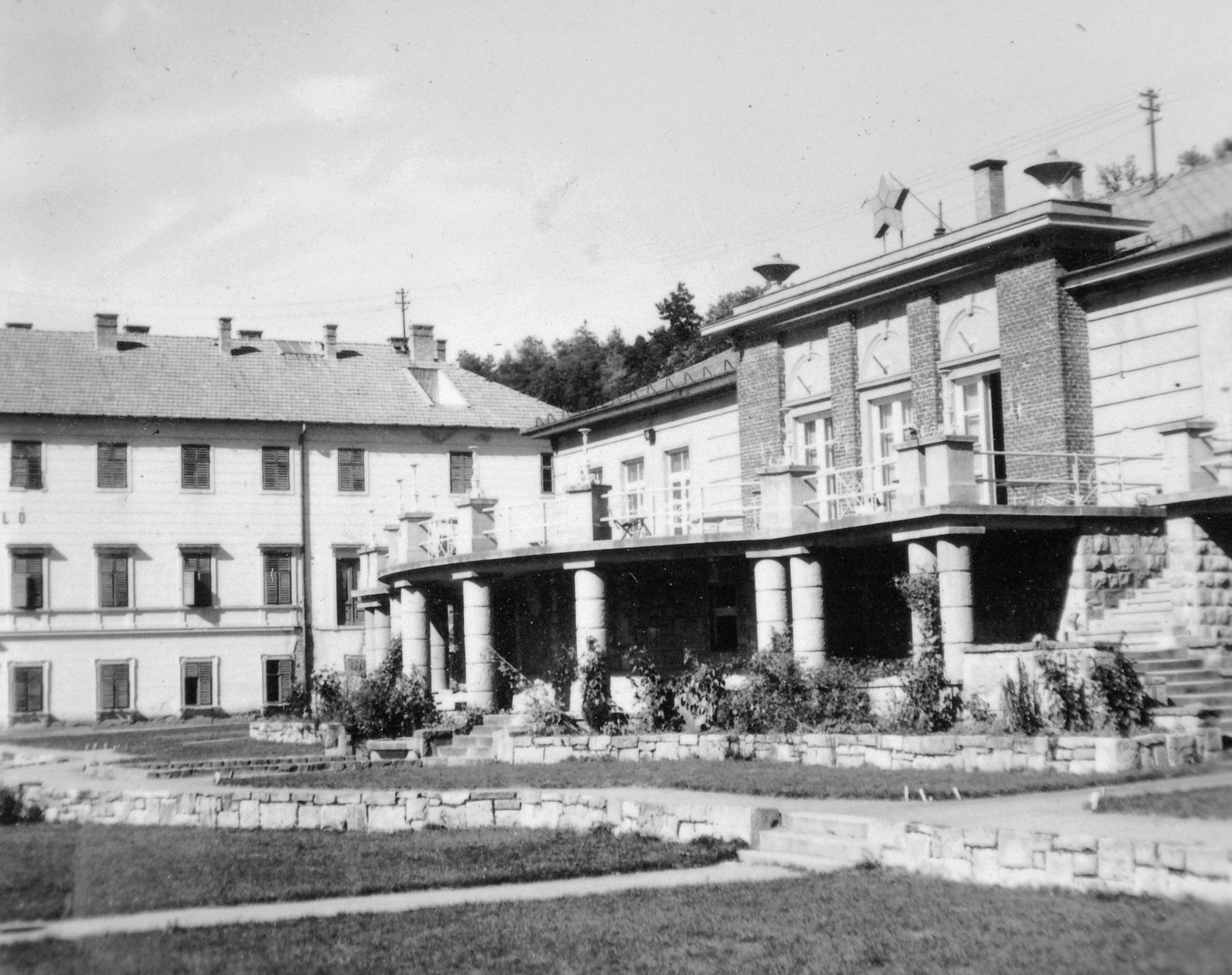 Hungary, Parádfürdő, Parád, Gyógyüdülő, ma Parádfürdői Állami Kórház., 1950, Gyöngyi, Red Star, resort, medical institution, Fortepan #11621