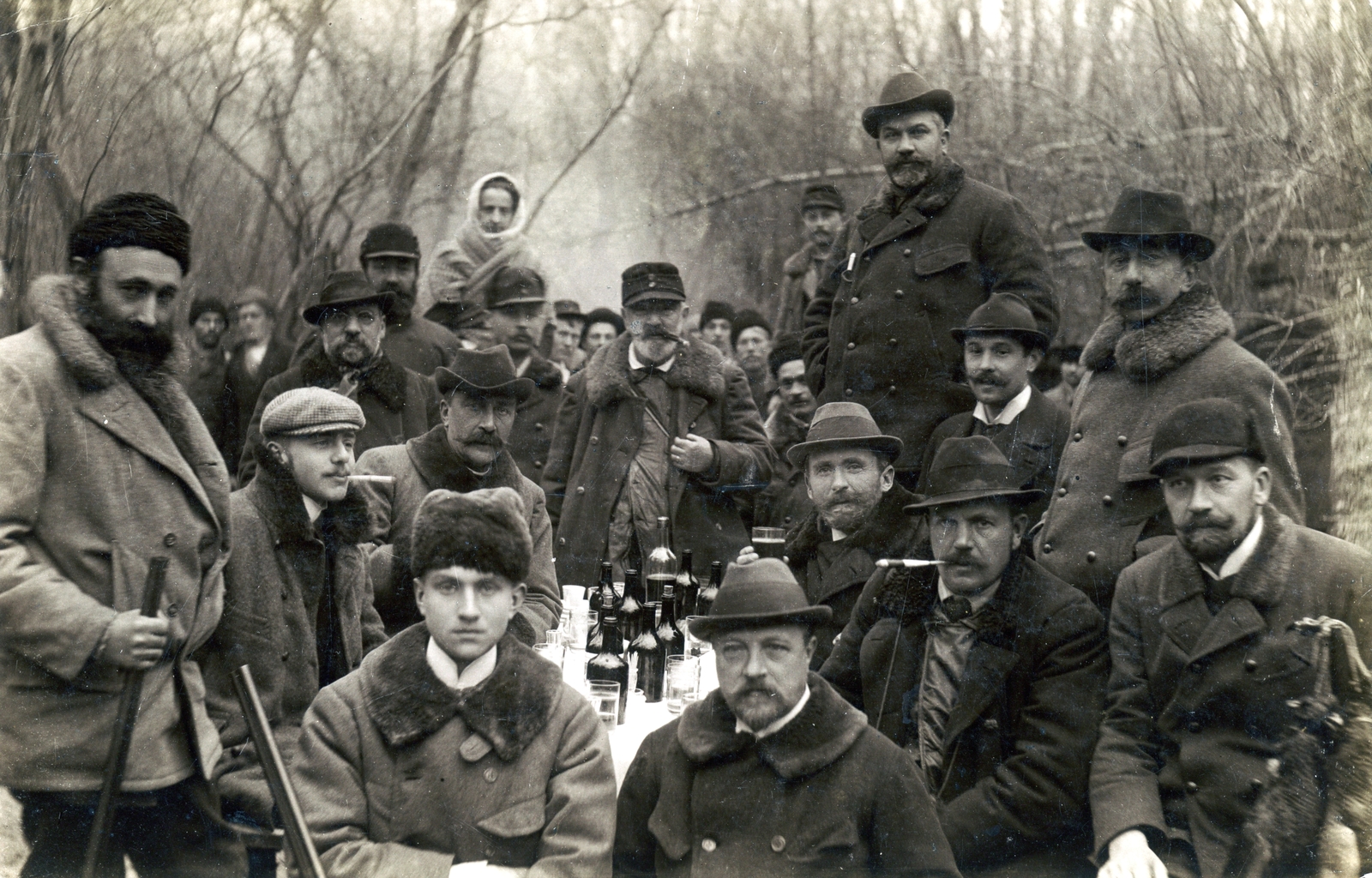 1923, Mátyásfalvi János, hunter, hunting, double-barreled shotgun, double-breasted coat, Fortepan #116217