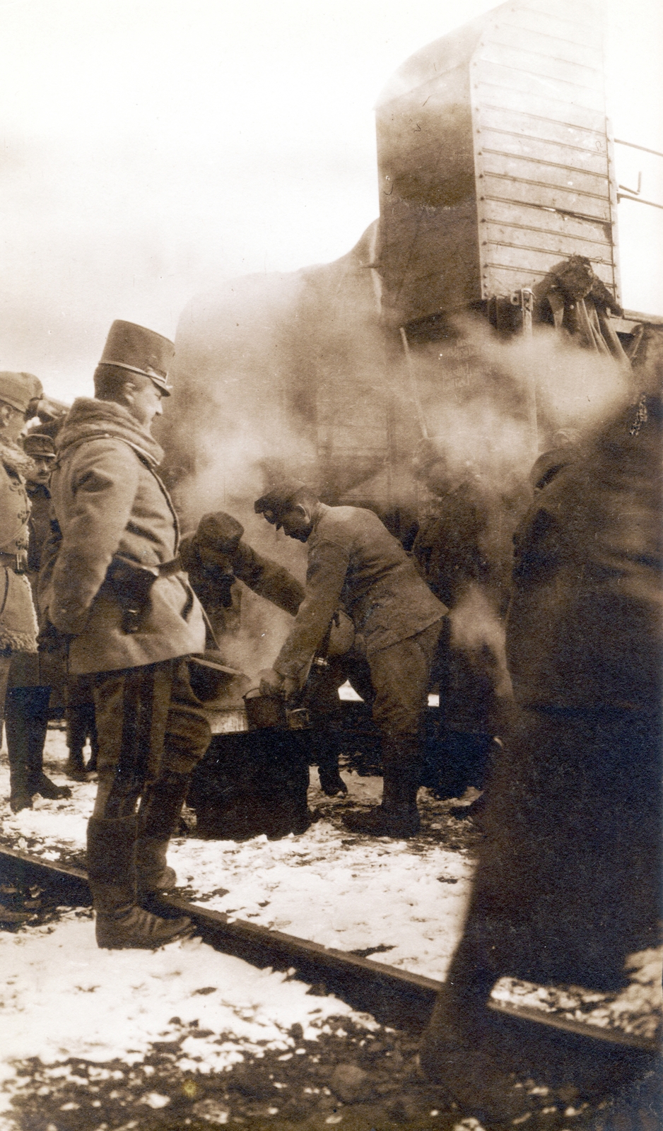 1915, Visnyovszky Éva, First World War, soldier, hands behind the back, Fortepan #116273
