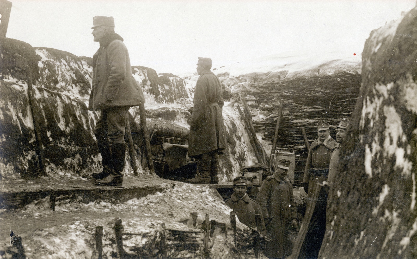 1915, Visnyovszky Éva, First World War, trench, Fortepan #116282