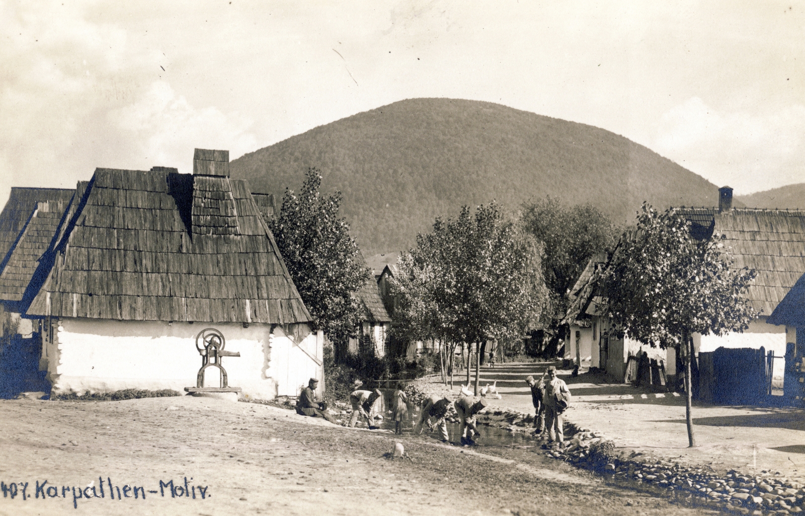 1915, Visnyovszky Éva, First World War, village, Fortepan #116285