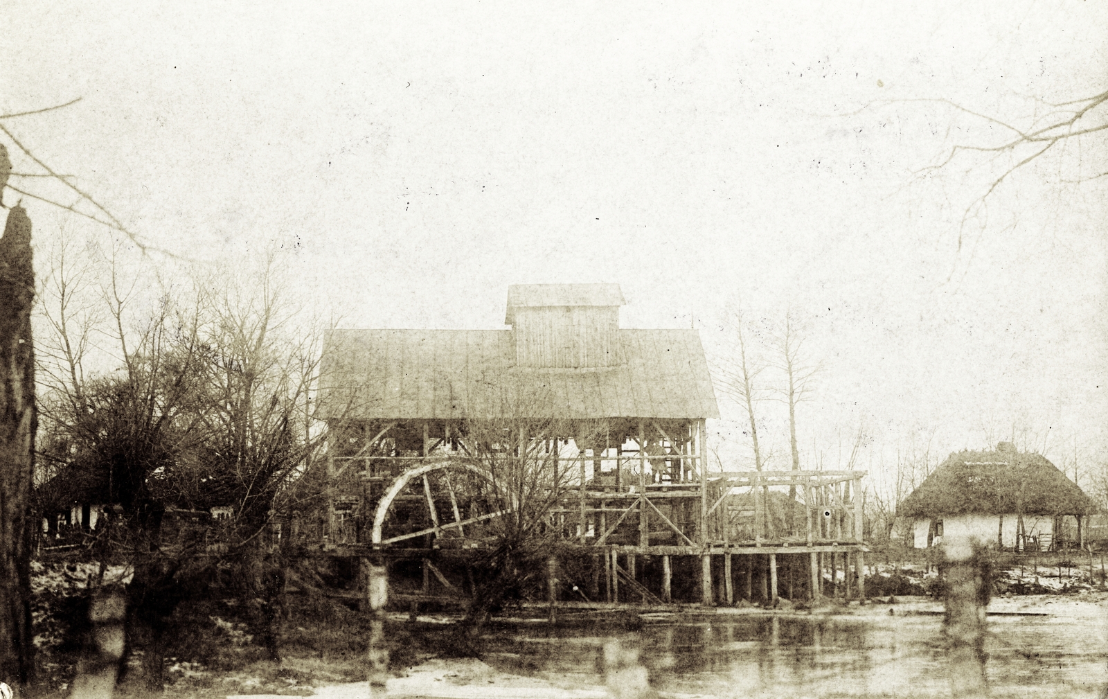 1915, Visnyovszky Éva, First World War, watermill, Fortepan #116287