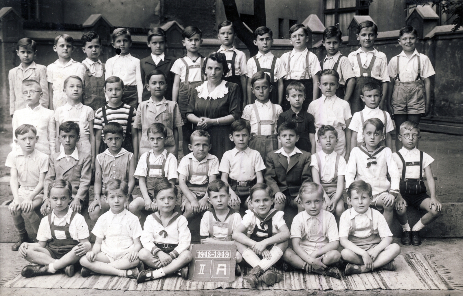 1949, Fortepan/Album009, class photo, Fortepan #116511