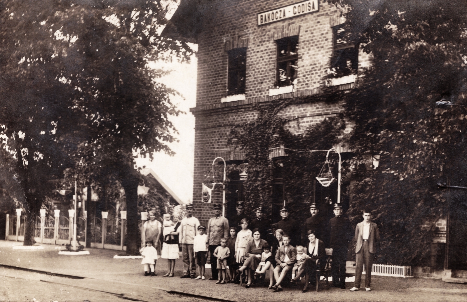 Hungary, Mindszentgodisa, Godisa (ekkor önálló, ma a község része), Bakóca-Godisa vasútállomás., 1927, Szűcs Róbert, Fortepan #116766