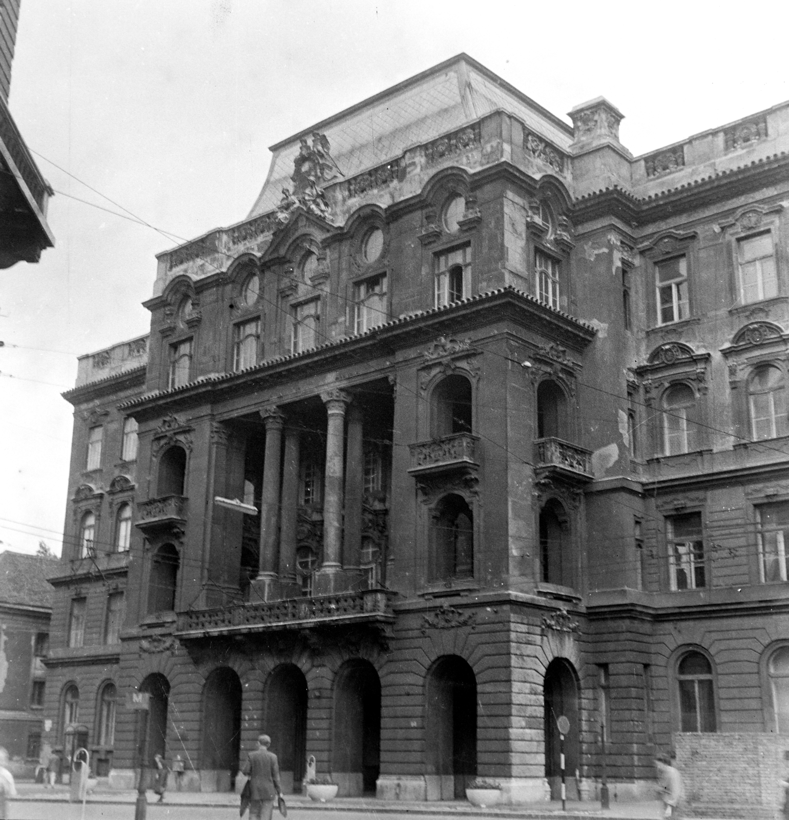 Magyarország, Budapest V., Egyetem tér, az ELTE épülete (később ELTE Állam- és Jogtudományi Kar)., 1959, FSZEK Budapest Gyűjtemény / Sándor György, Sándor György, Budapest, Fortepan #116872