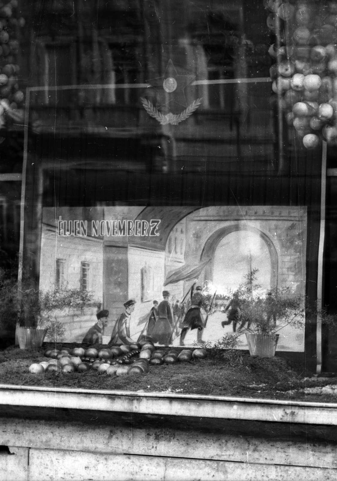 Hungary, 1959, FSZEK Budapest Gyűjtemény / Sándor György, Sándor György, 7th of November parade, Fortepan #117135