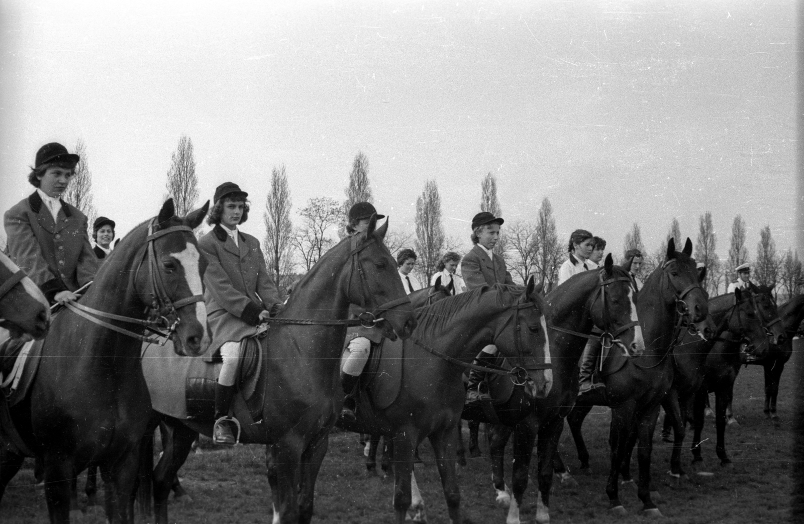 Hungary, 1958, FSZEK Budapest Gyűjtemény / Sándor György, Sándor György, rider, Fortepan #117178