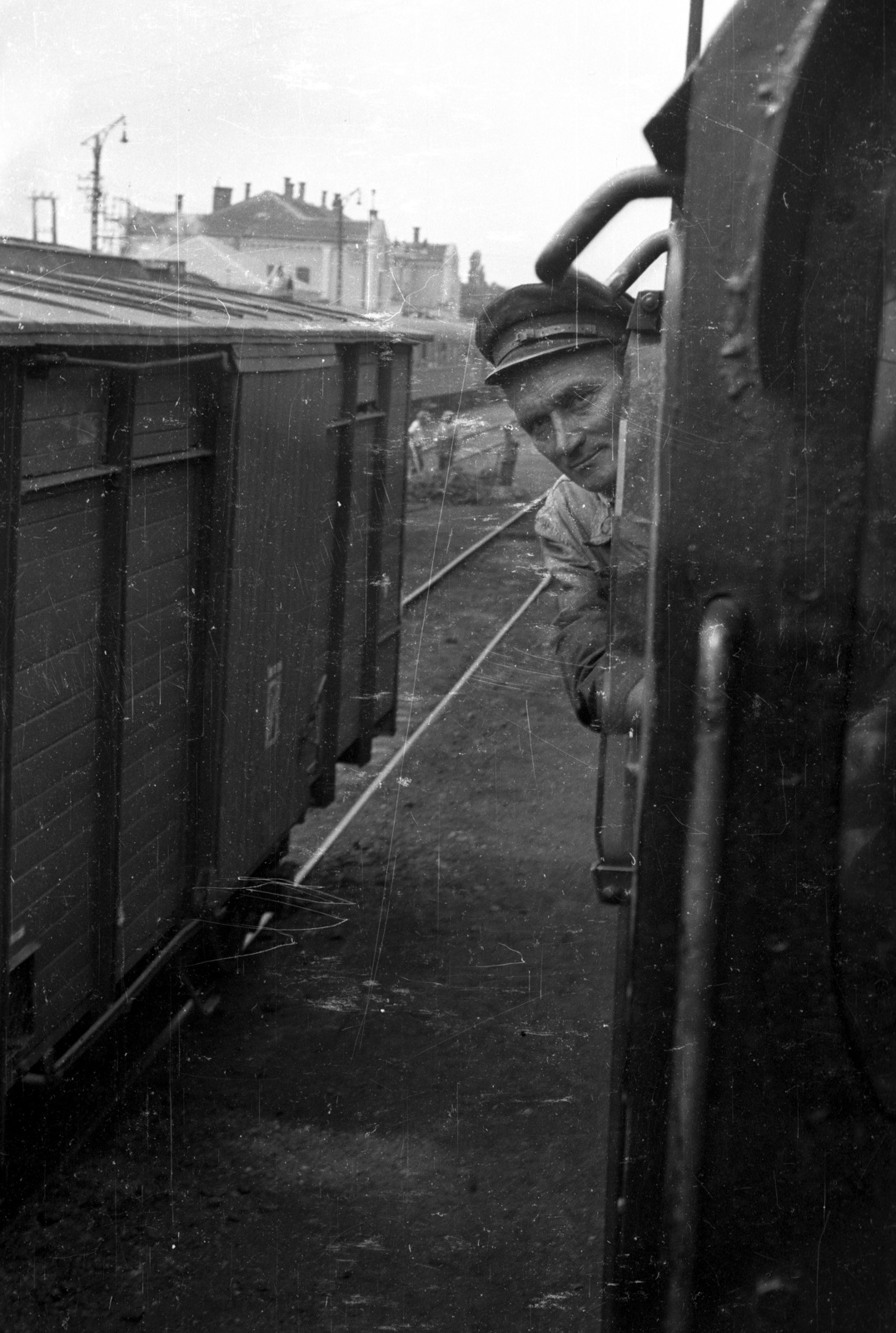 Hungary, 1960, FSZEK Budapest Gyűjtemény / Sándor György, Sándor György, steam locomotive, Fortepan #117206