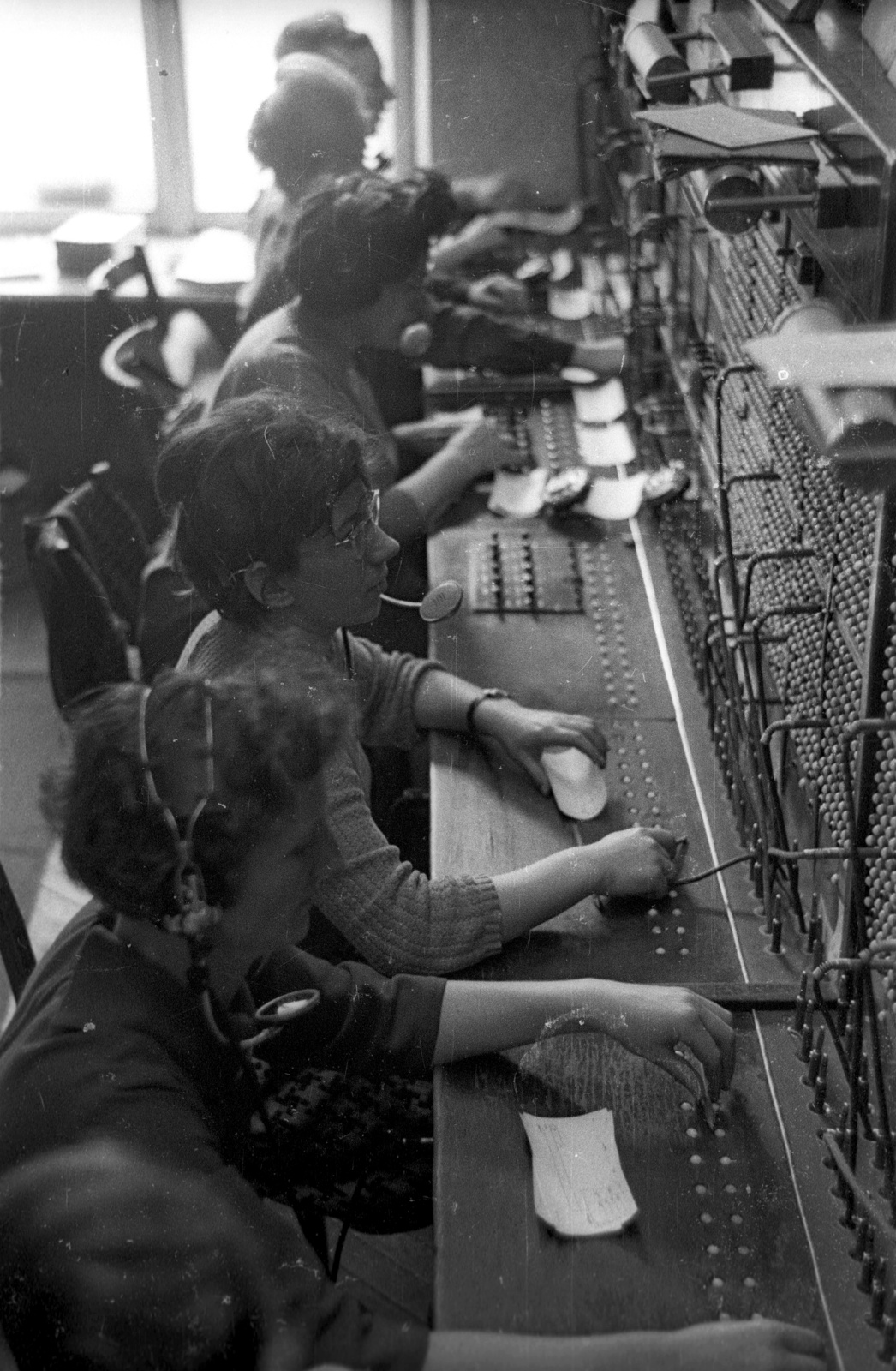 Hungary, 1960, FSZEK Budapest Gyűjtemény / Sándor György, Sándor György, telephone exchange, Fortepan #117209