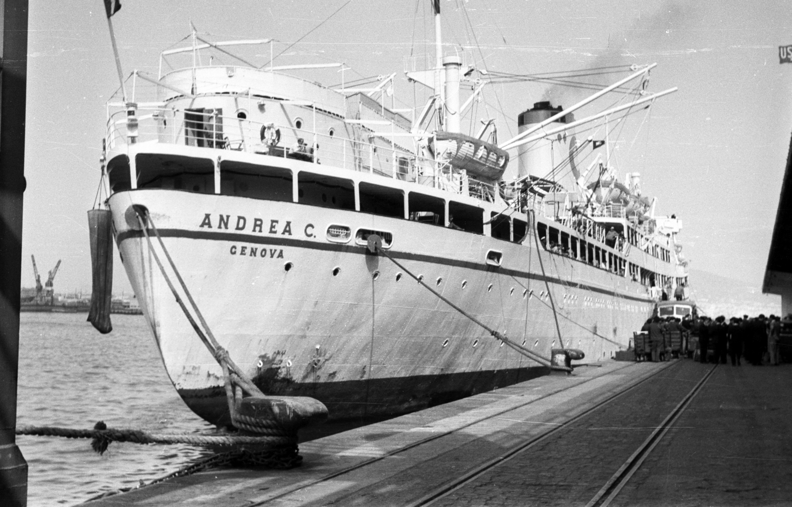 Italy, Naples, kikötő., 1965, Aradi Péter, Szenczi Mária, Fortepan #117284