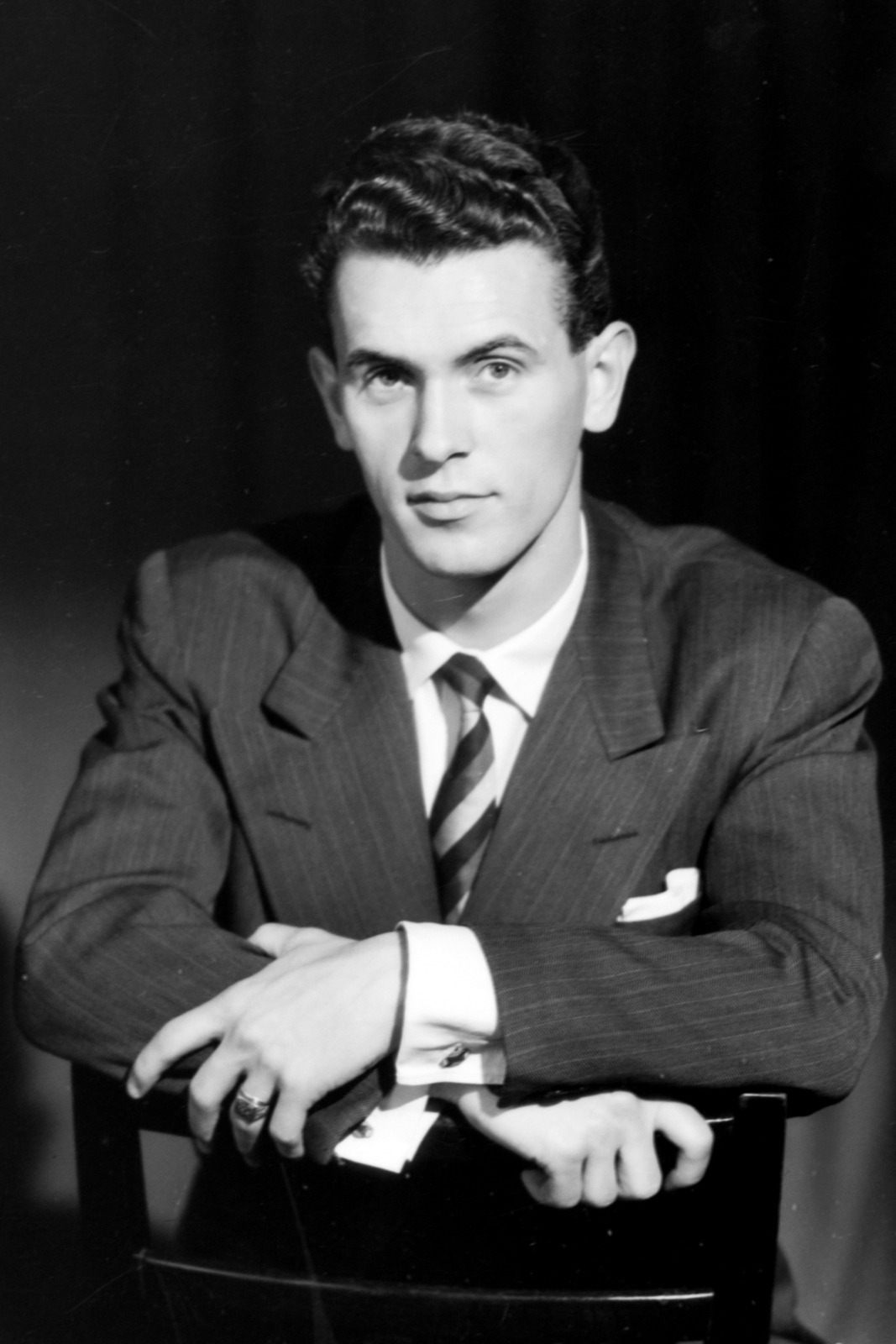 1960, Aradi Péter, Szenczi Mária, portrait, man, Fortepan #117575