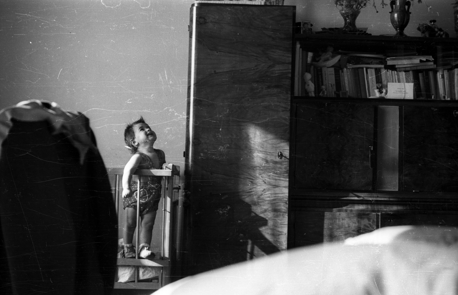 1950, Dán Zsuzsanna, kid, kids beds, Fortepan #117661