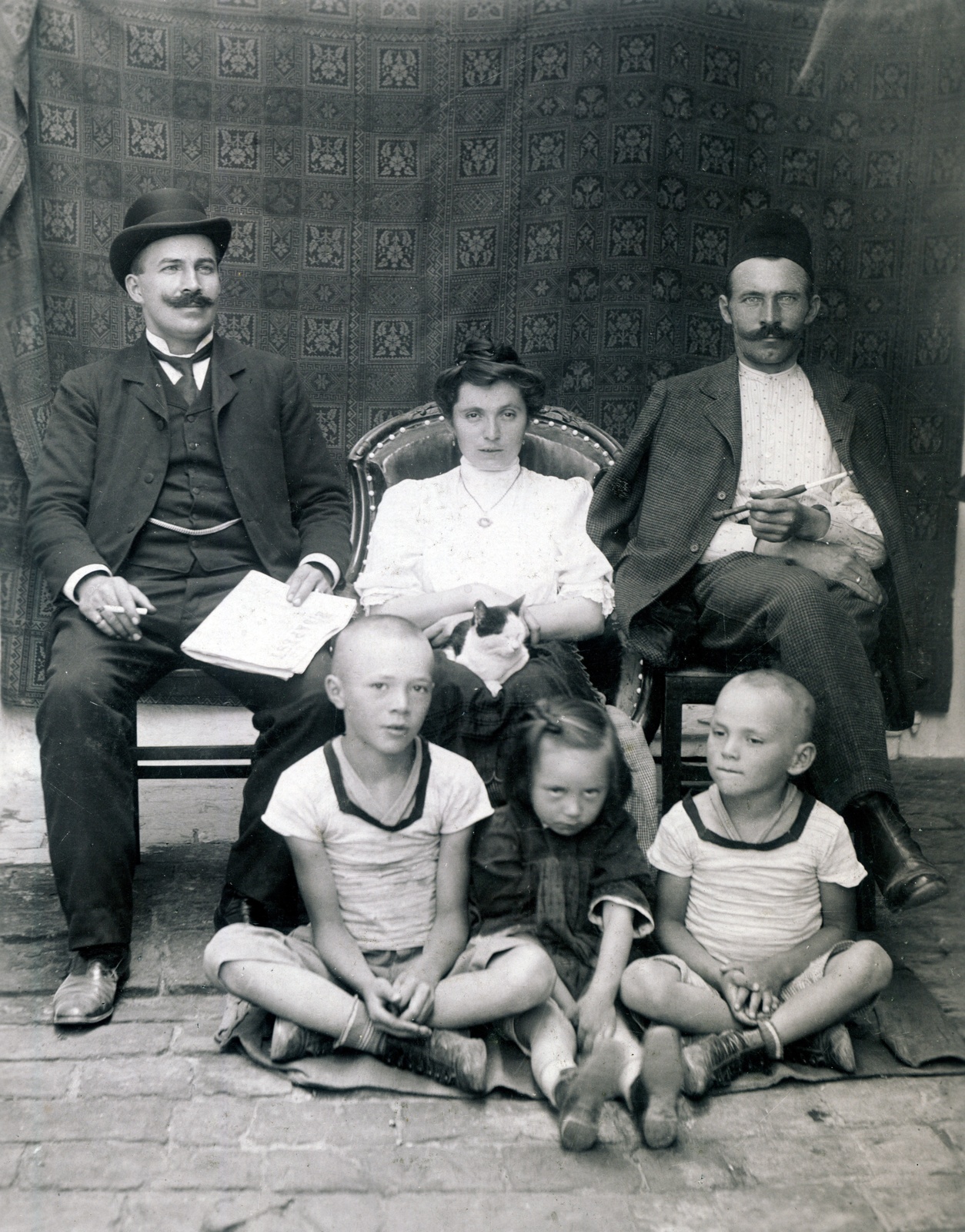 1912, Hegedűs Tibor dr, family, Fortepan #117728