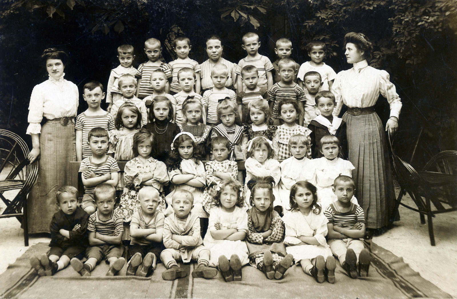 1918, Hegedűs Tibor dr, class photo, Fortepan #117732