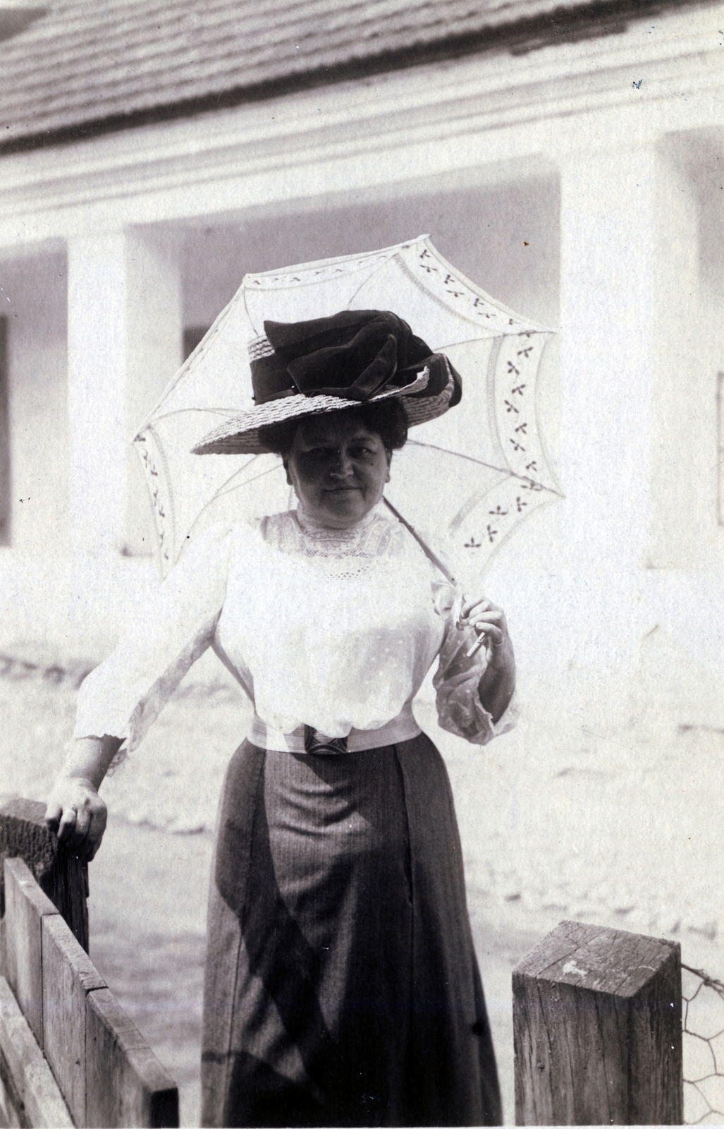 1908, Erdőssy Béla, kalap, napernyő, Fortepan #117756