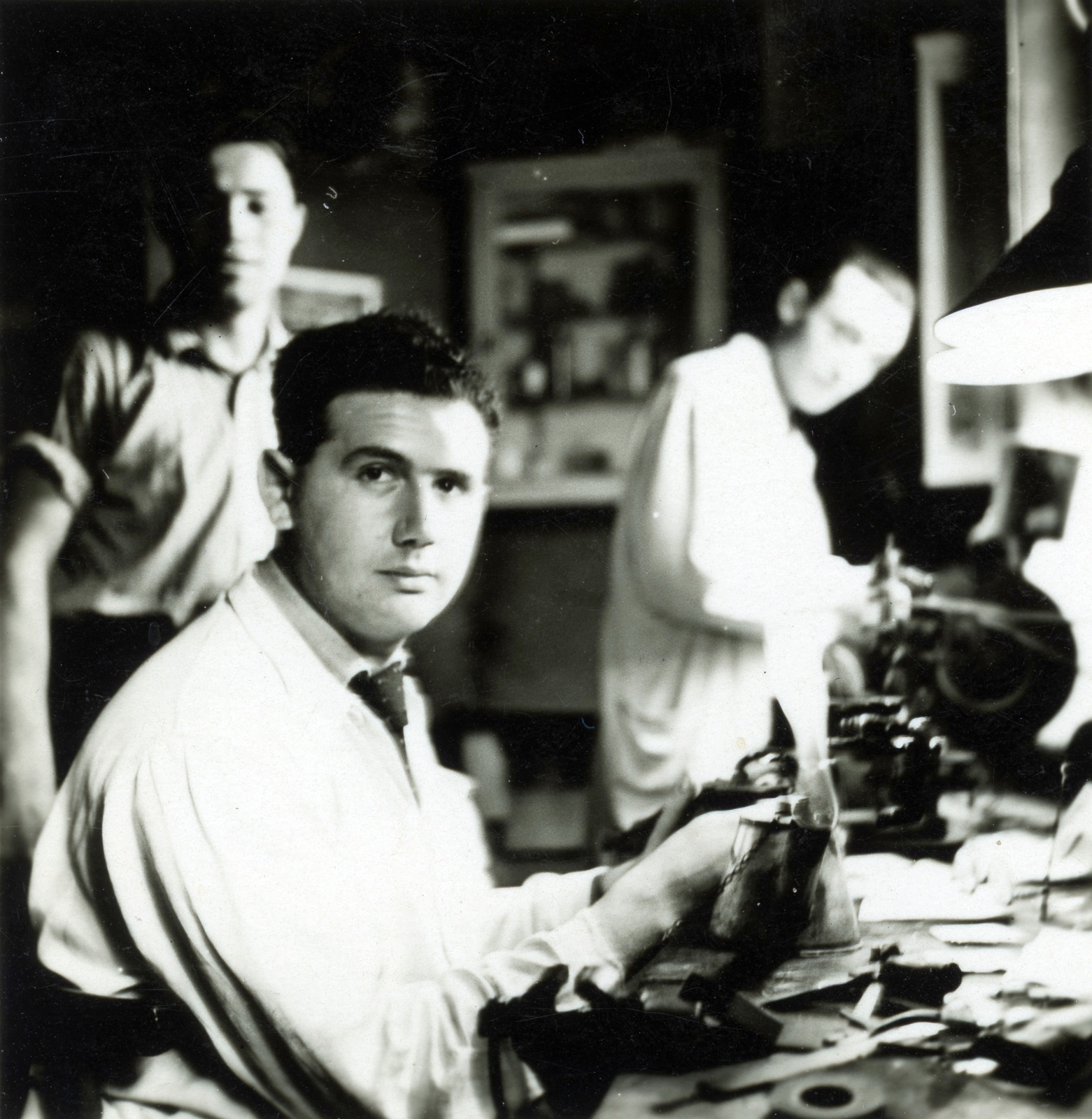 1943, Glázer Attila, workshop, Fortepan #117985