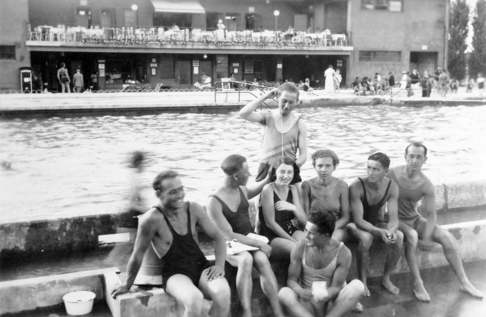 Hungary, Győr, Strand., 1933, Gádoros Lajos, beach, bathing suit, Fortepan #11802