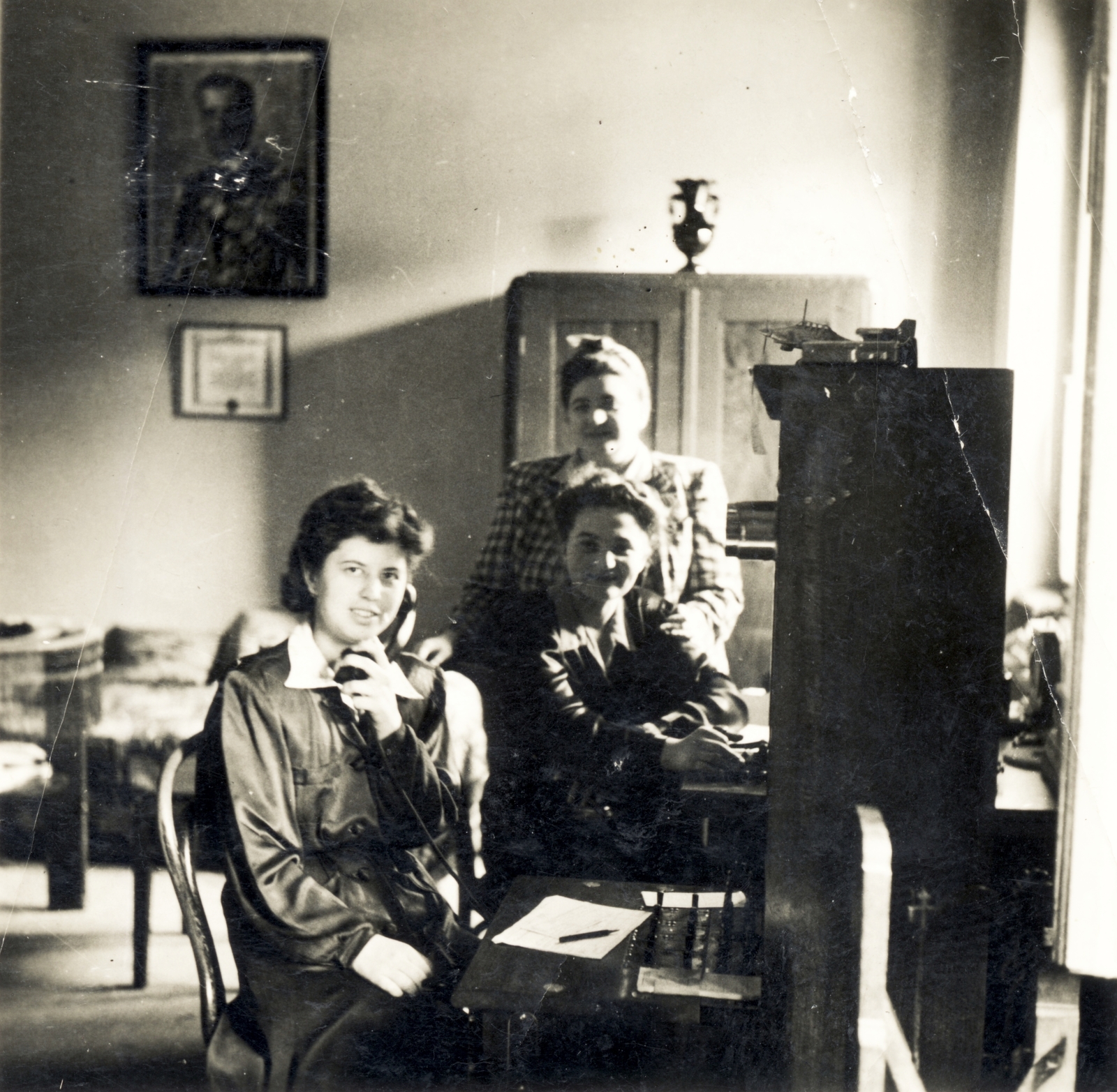 1944, Kiss Zsuzsanna, Nicolaus Horthy-portrayal, telephone exchange, Fortepan #118077