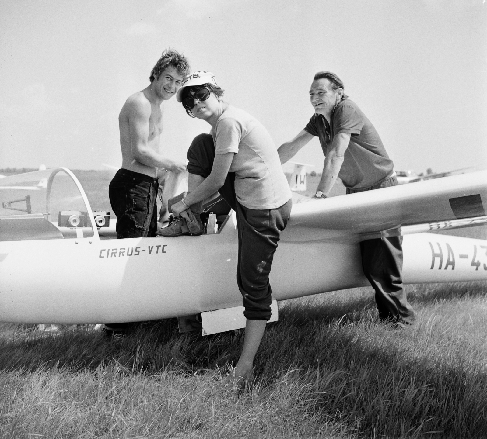 1979, MHSZ, Yugoslavian brand, sailplane, half-naked, VTC-brand, Fortepan #118259