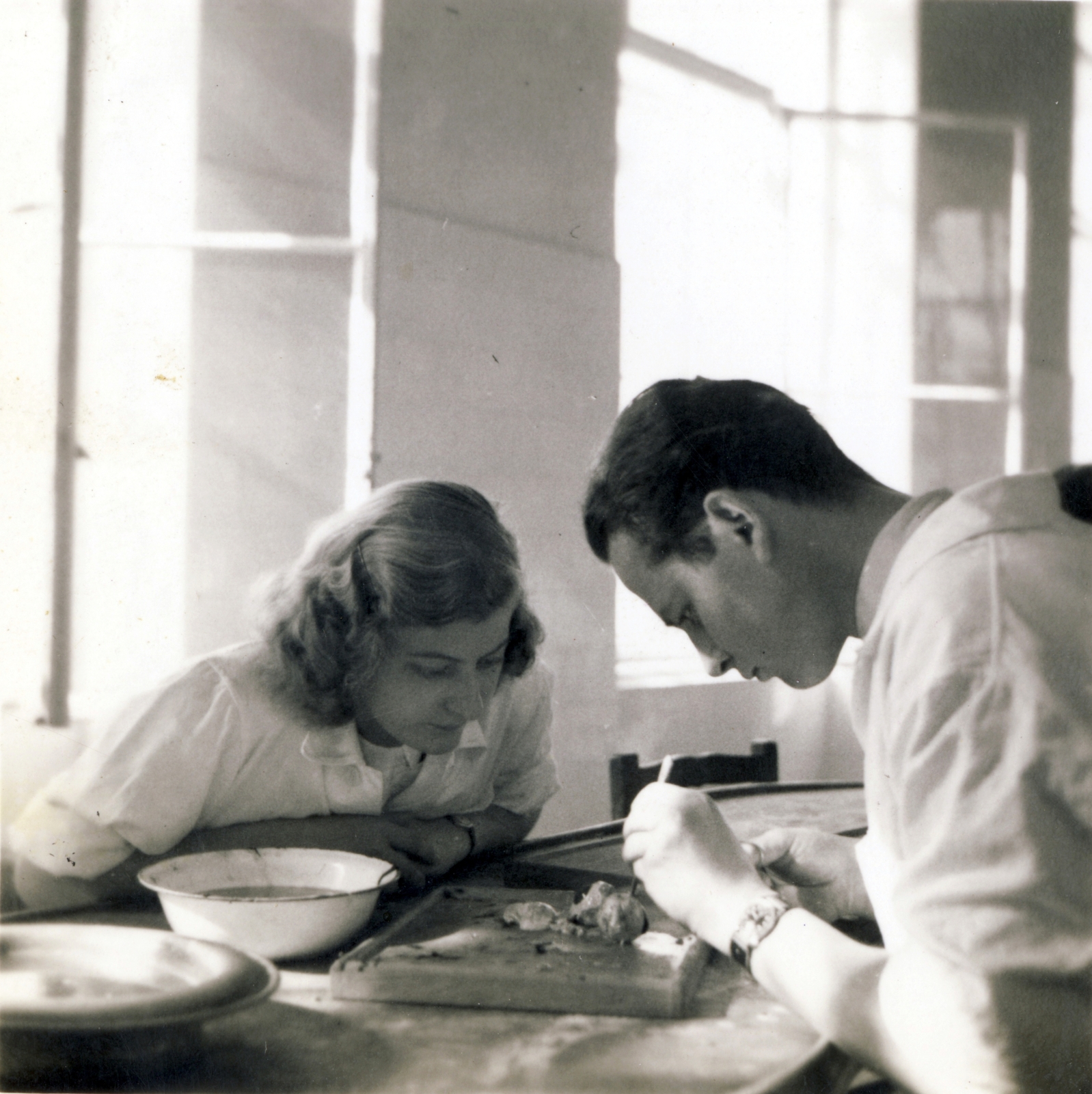 Hungary, Budapest IX., Tűzoltó utca 58., Pázmány Péter Tudományegyetem, Orvostudományi Kar (később Semmelweis Egyetem), Anatómiai Intézet., 1940, Gál Mihály, Budapest, autopsy, dissecting room, Fortepan #118517