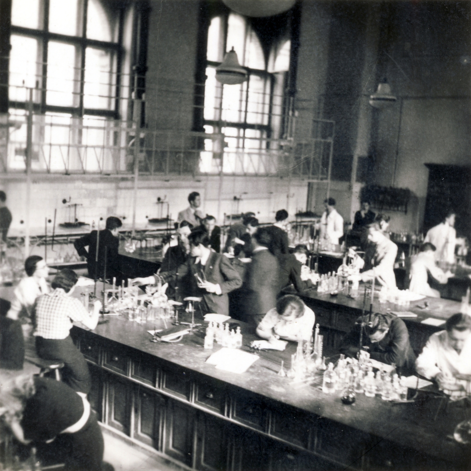 1940, Gál Mihály, laboratory, chemistry, Fortepan #118519
