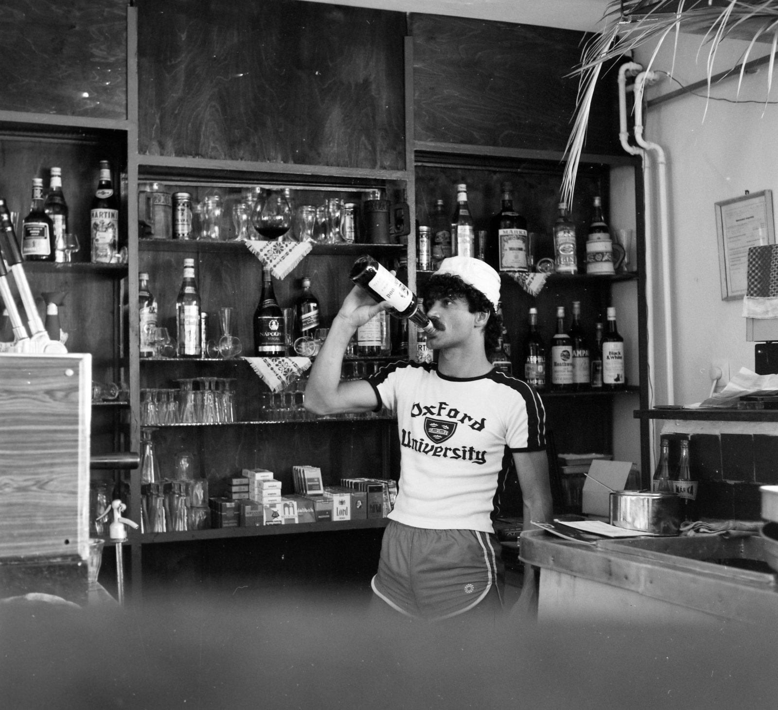 1983, Slachta Krisztina, italozás, kocsma, Fortepan #118557