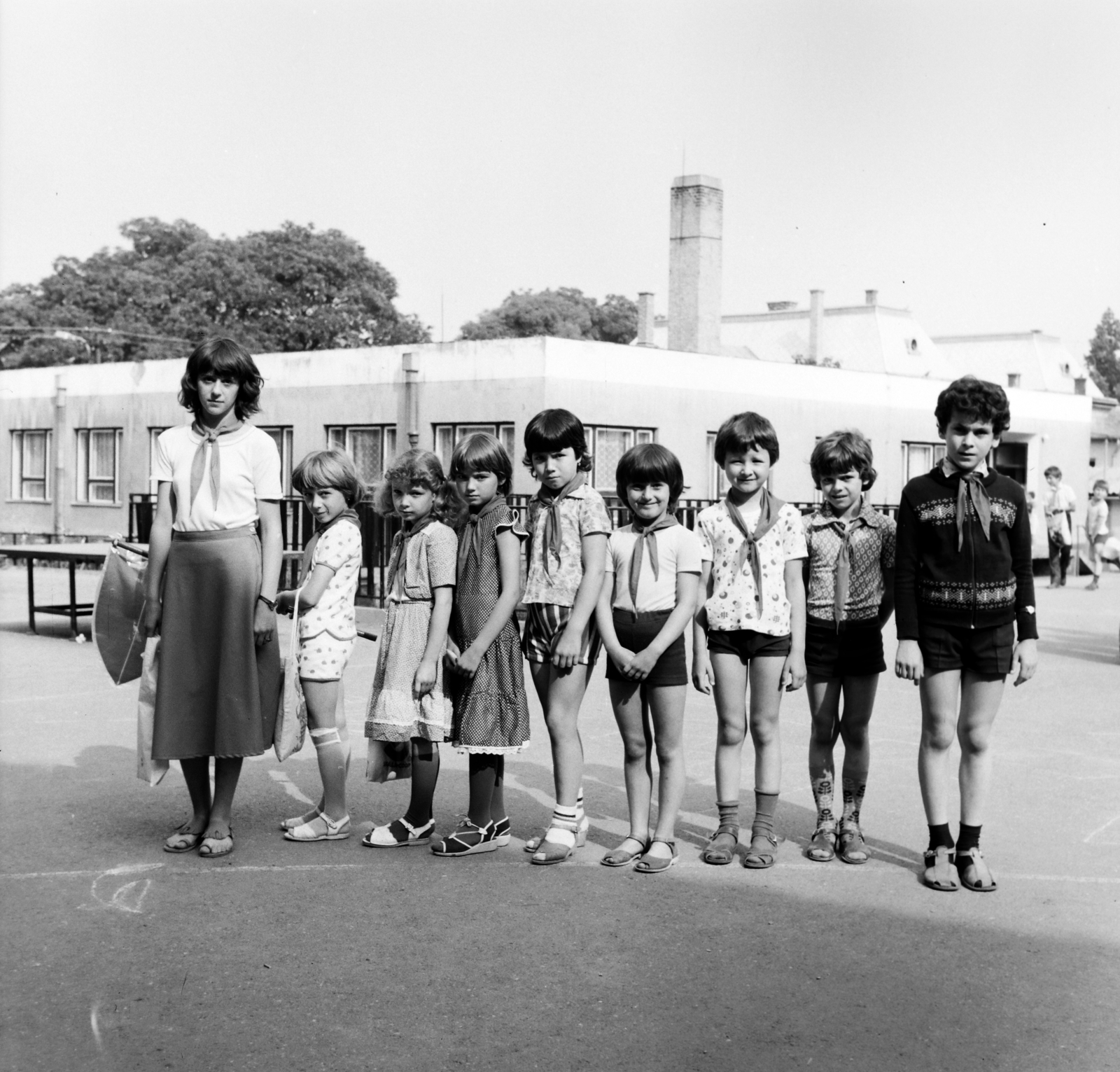 1983, Slachta Krisztina, Little drummer, kids, kid, school, Fortepan #118559