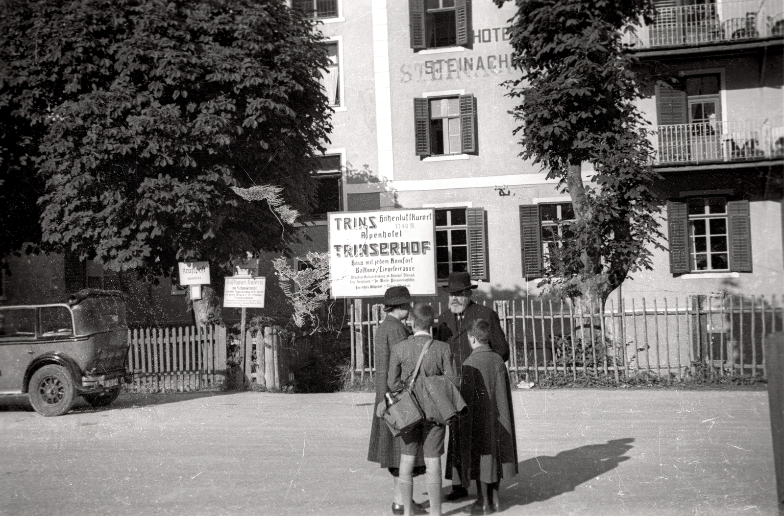 Austria, Steinach am Brenner, Bahnhofstrasse 168., Hotel Steinacherhof., 1937, Széman György, Fortepan #118608