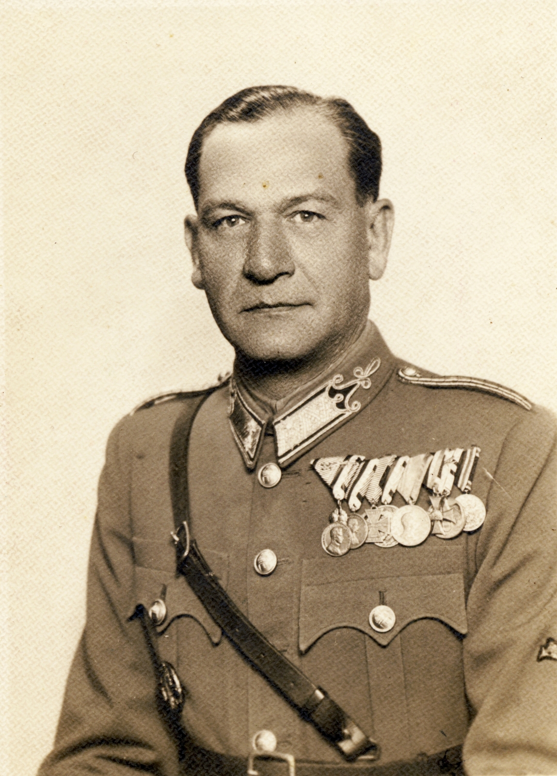 Hungary, 1944, Zsilinszky Sándor, soldier, medal, officer, Fortepan #118890