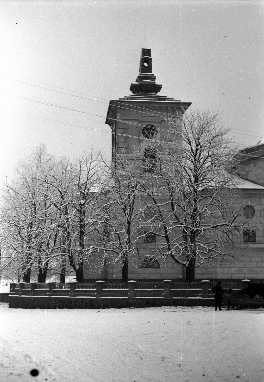 Poland, Skierniewice, ulica Floriana, Szent Jakab-templom., 1943, Bogdan Celichowski, church, Fortepan #119561