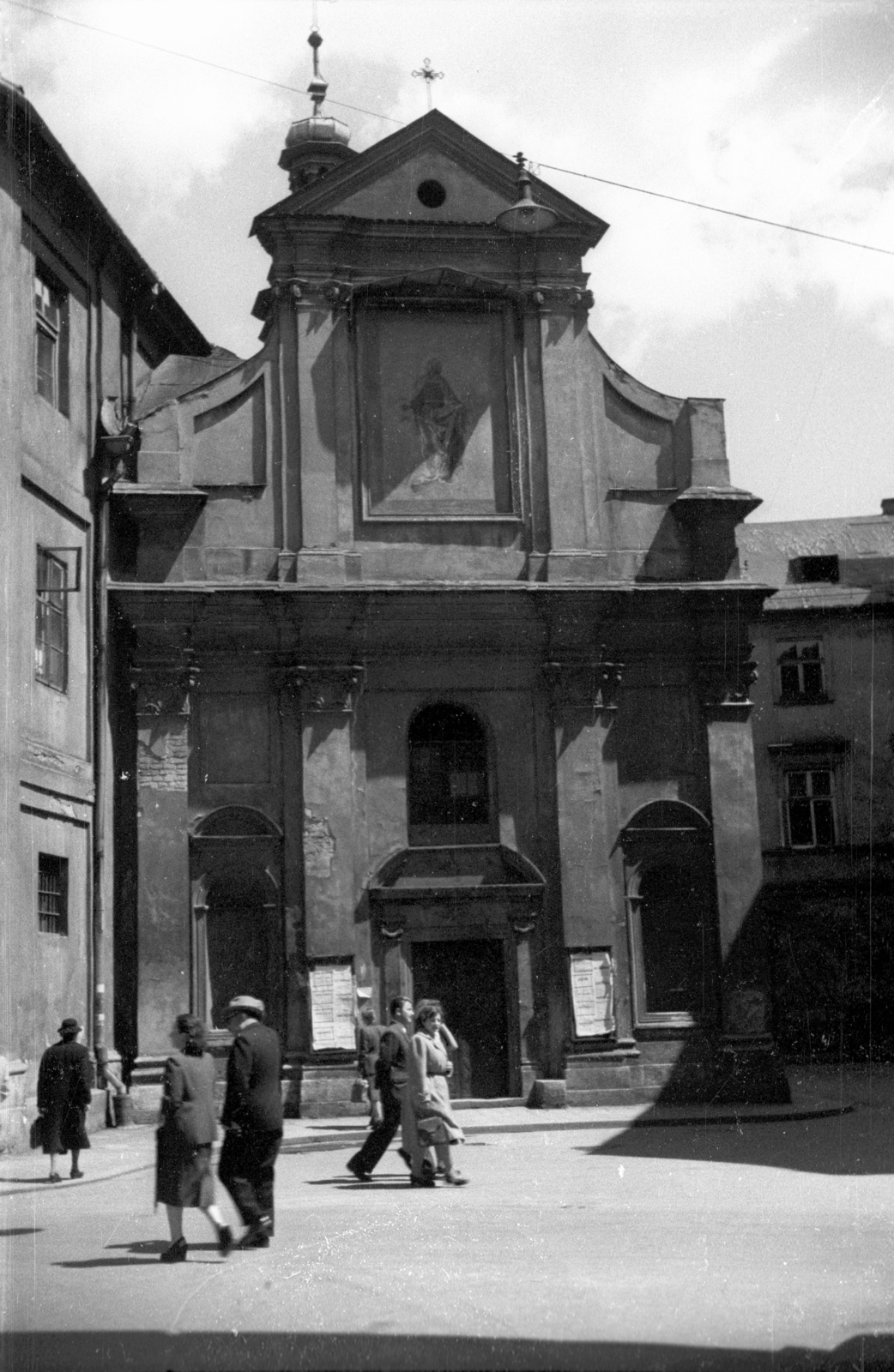 Lengyelország, Krakkó, ulica Świętego Jana, Keresztelő Szent János és Szent János evangélista templom (Kościół św. Jana Chrzciciela i św. Jana Ewangelisty)., 1947, Bogdan Celichowski, templom, Fortepan #119613