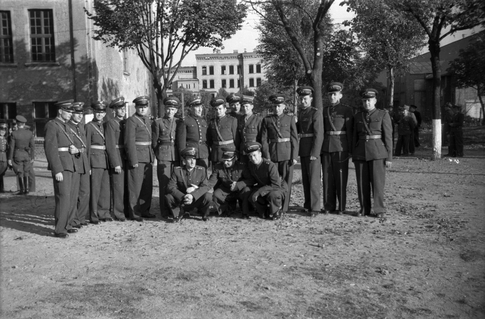 Lengyelország, 1950, Bogdan Celichowski, csoportkép, katonaság, Fortepan #119651