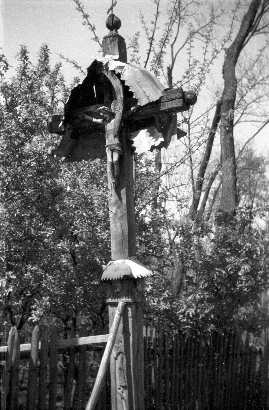 Lengyelország, 1947, Bogdan Celichowski, kereszt_jelkép, feszület, Fortepan #119726