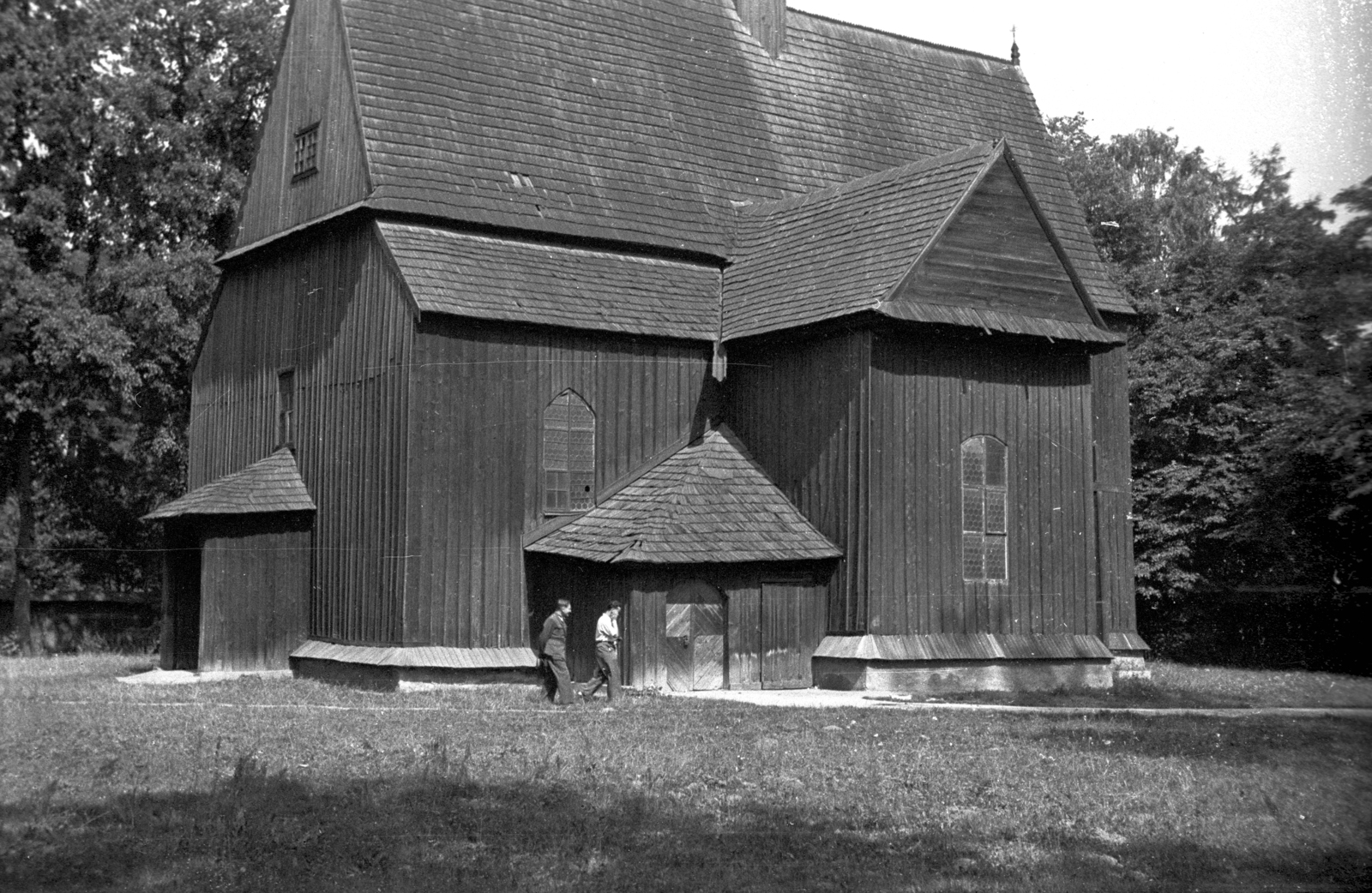 Poland, Kraków, ulica Klasztorna 11., Szent Bertalan-templom., 1952, Bogdan Celichowski, church, Fortepan #119912