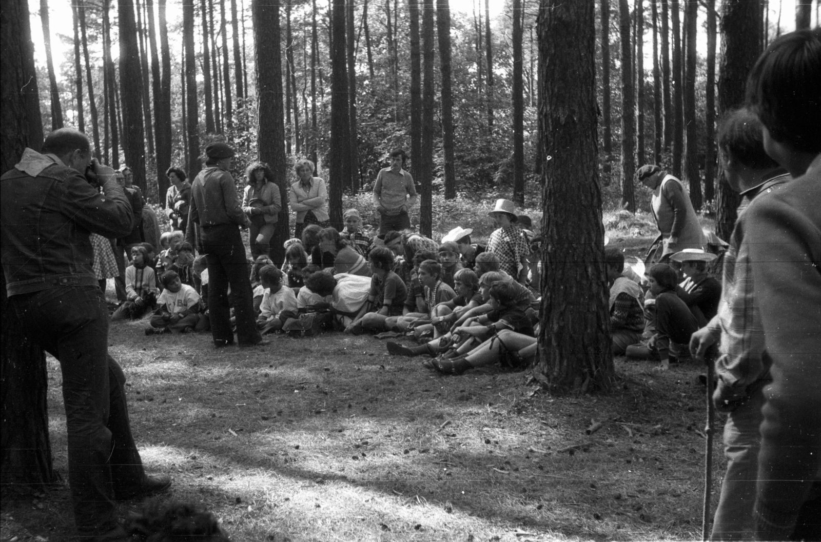 Poland, 1972, Bogdan Celichowski, scouting, summer camp, Fortepan #119971