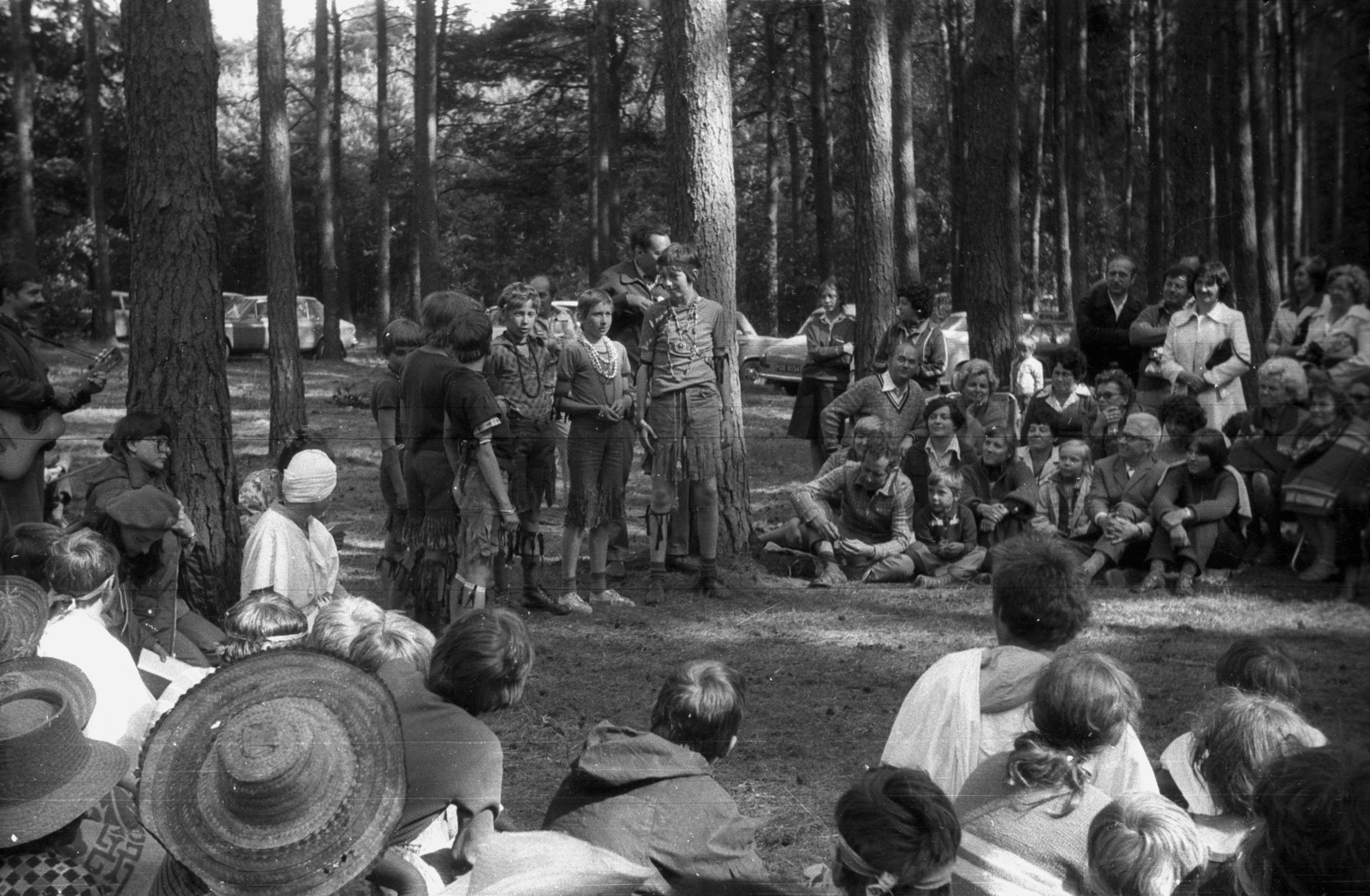 Poland, 1972, Bogdan Celichowski, scouting, summer camp, Fortepan #119972