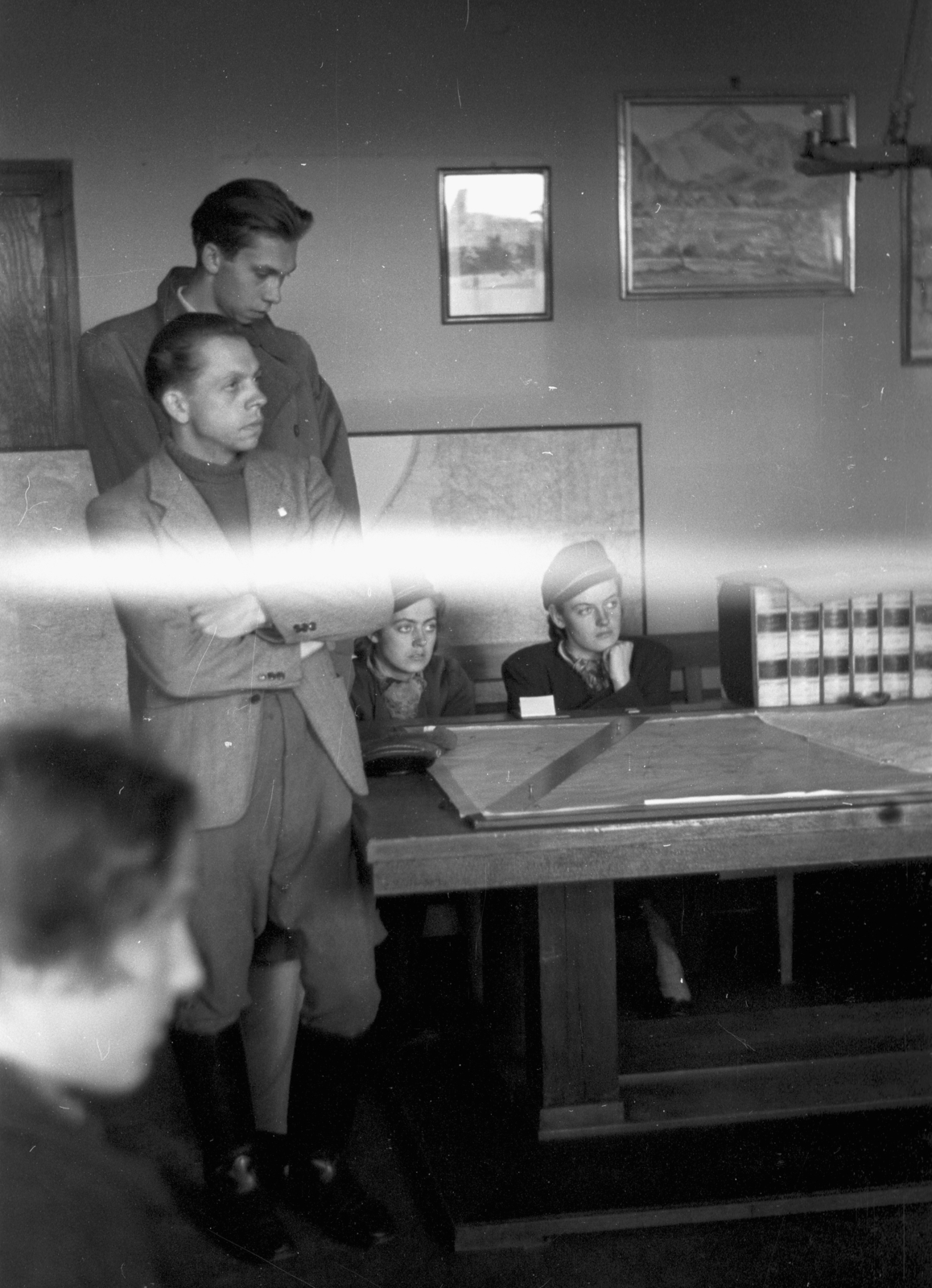 Poland, Szczecin, 1947, Bogdan Celichowski, men, women, Fortepan #120024