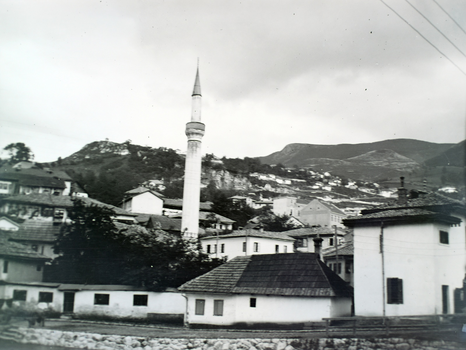 Bosnia and Herzegovina, Sarajevo, a Hadžijska mecset minaretje., 1915, Hanser Mária, mosque, Fortepan #120431