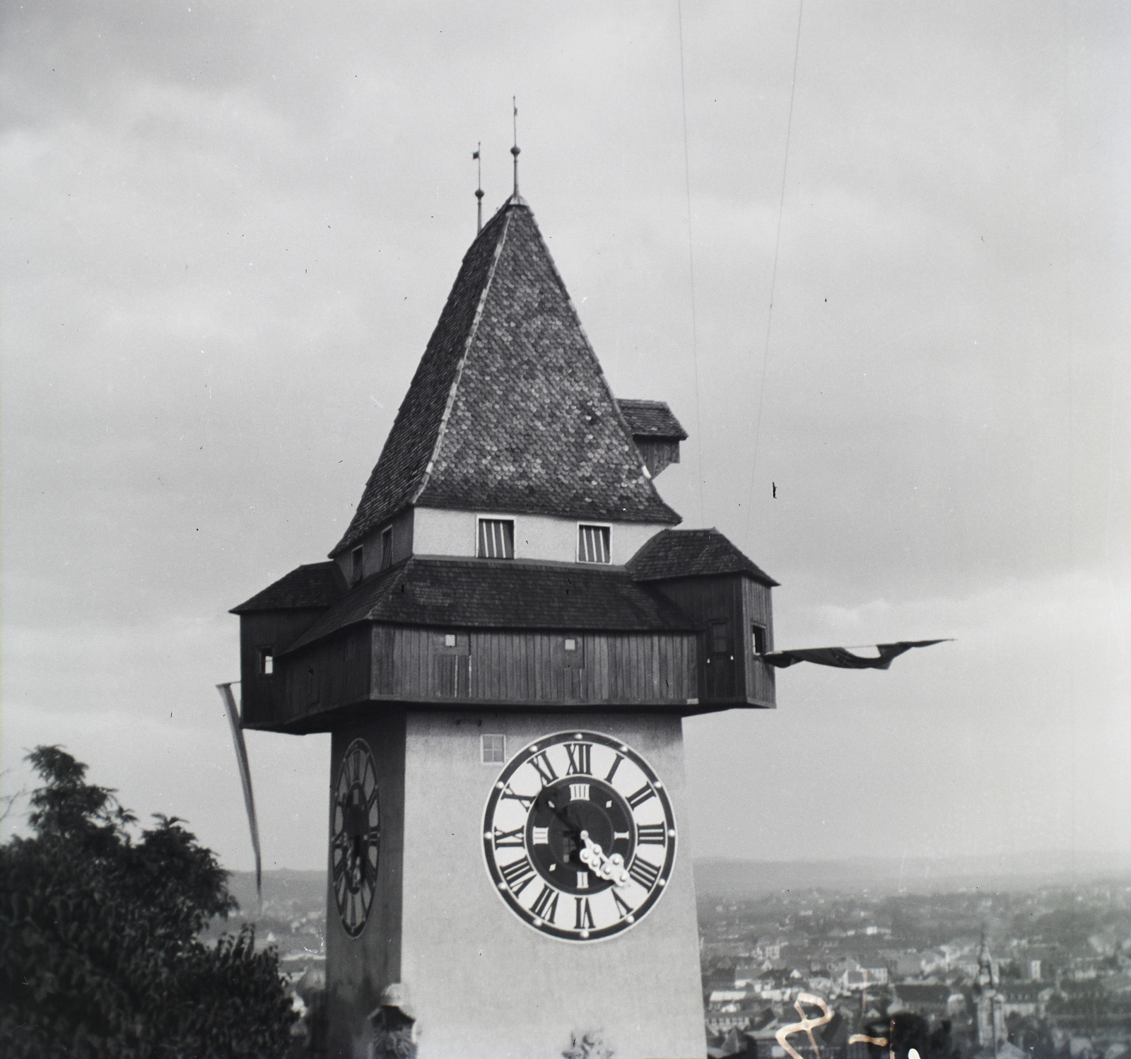 Austria, Graz, óratorony., 1928, Hanser Mária, clock tower, Fortepan #120493