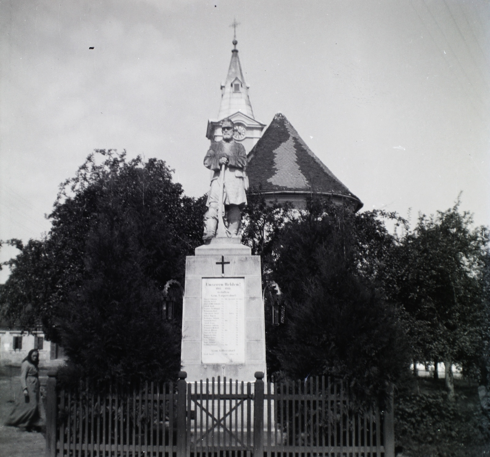 Austria, Loipersdorf bei Fürstenfeld, I. világháborús emlékmű., 1928, Hanser Mária, First World War, monument, Fortepan #120495