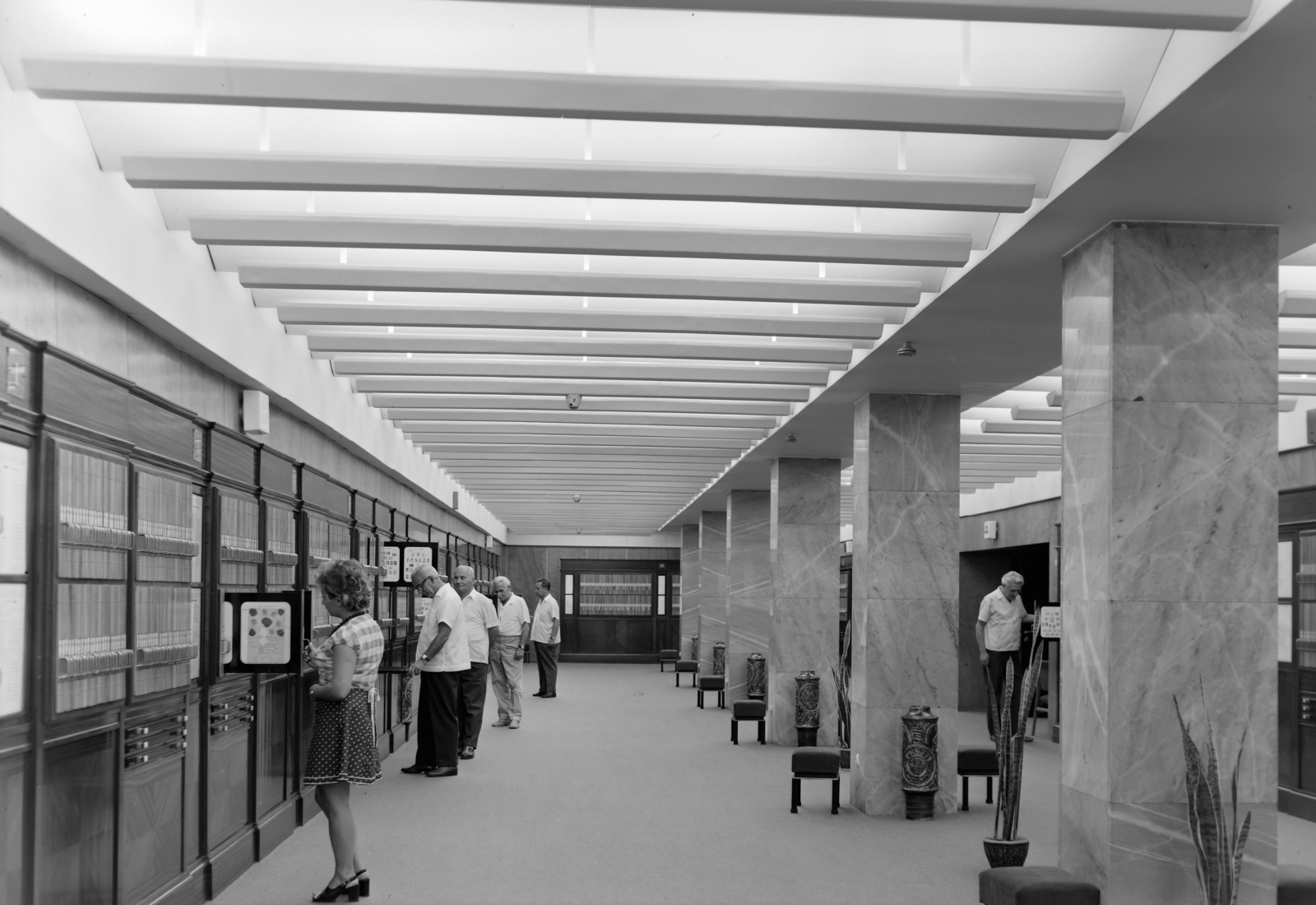 Magyarország, Budapest VII., Hársfa utca 47., Bélyegmúzeum., 1969, Inkey Tibor, Budapest, modern design, modern építészet, Fortepan #120710