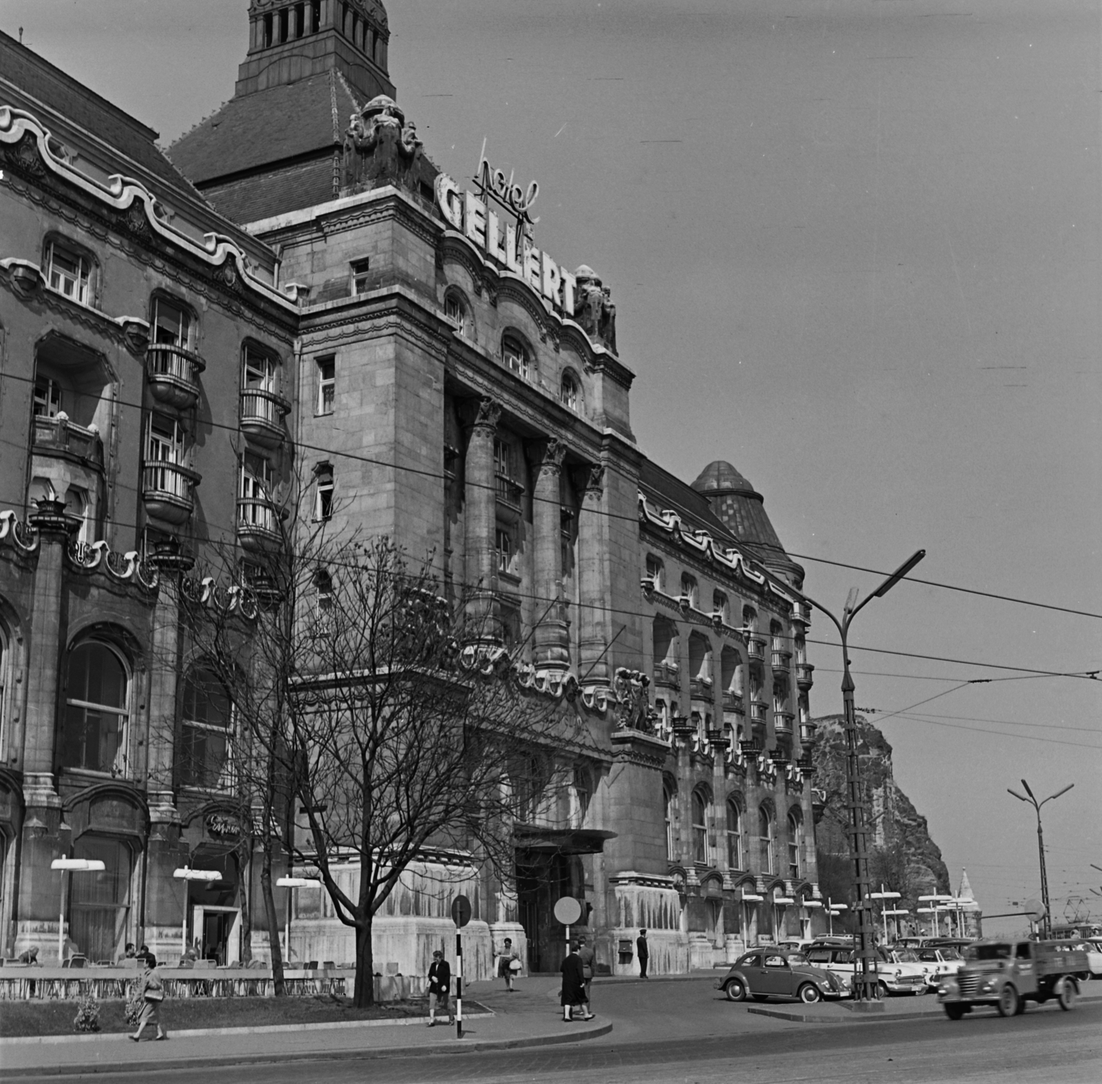 Hungary, Budapest XI., Szent Gellért tér, Gellért Szálló., 1966, Inkey Tibor, hotel, Budapest, Fortepan #120742