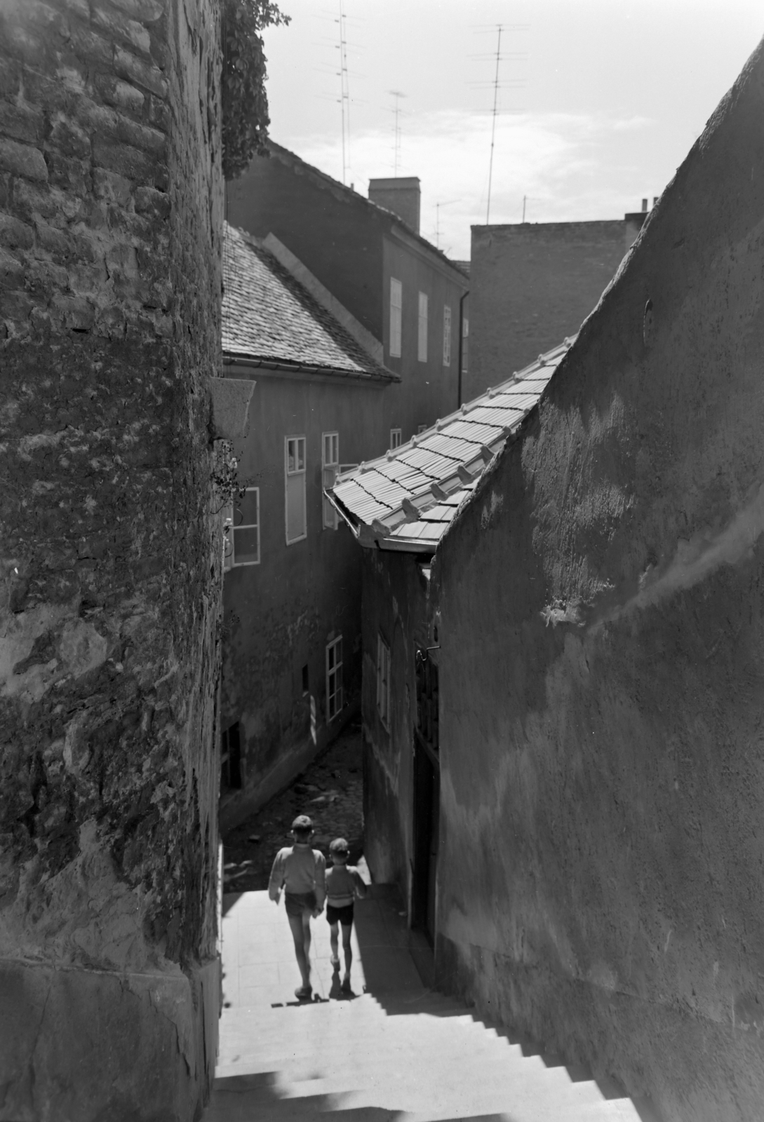 Hungary, Győr, Lépcsőköz., 1963, Inkey Tibor, Fortepan #121015