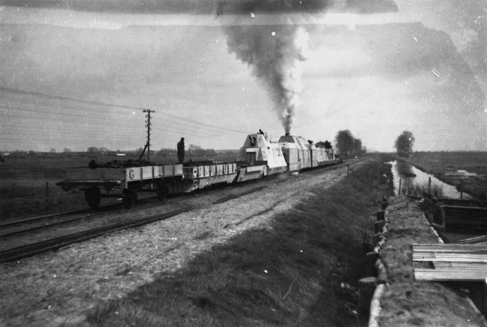 1942, Zádori Ferenc, armored railway, second World War, Fortepan #121134