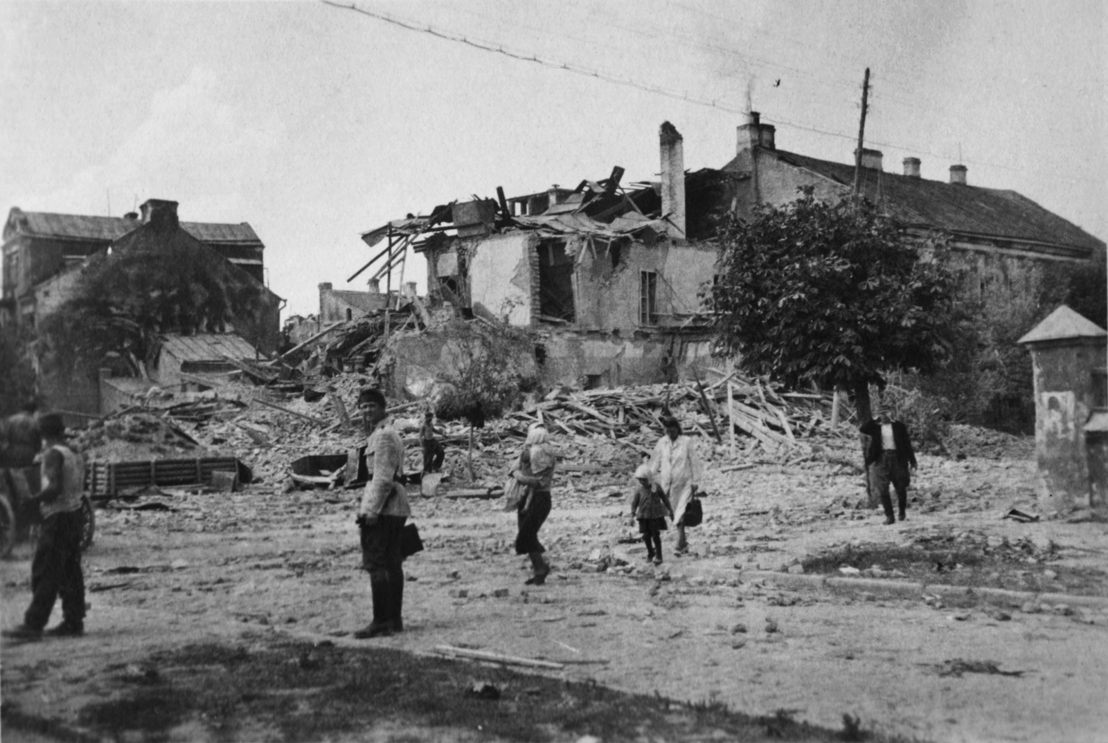 1942, Zádori Ferenc, war damage, second World War, Hungarian soldier, Fortepan #121152