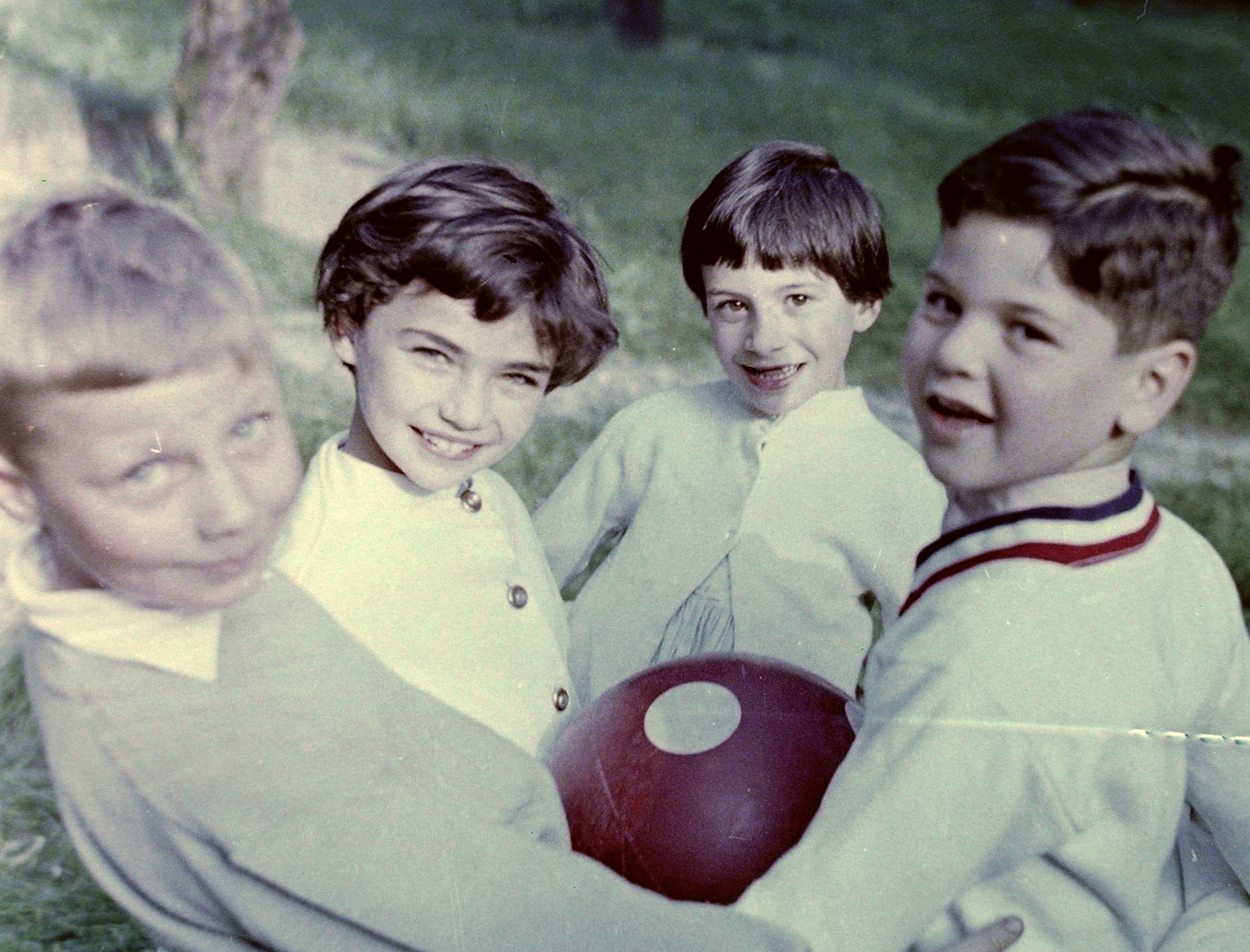1962, G K, colorful, kids, toy, ball, Fortepan #12176