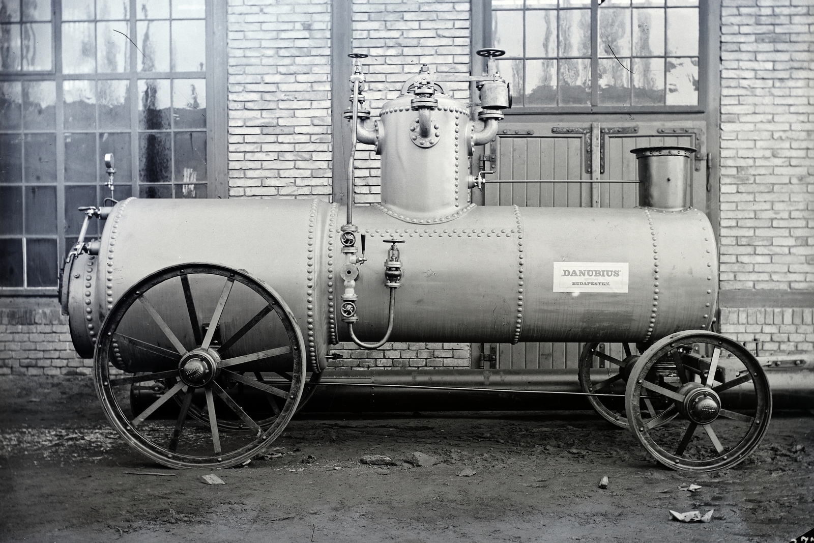 Magyarország, 1920, Magyar Műszaki és Közlekedési Múzeum / Történeti Fényképek Gyűjteménye / Óbudai Hajógyár gyűjteménye, gőzgép, kazán, Fortepan #122013