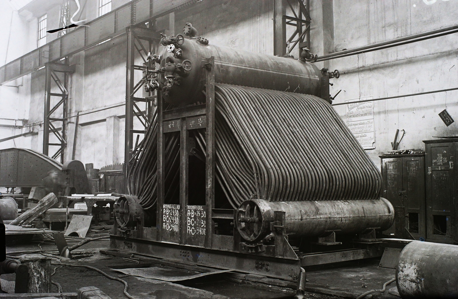 Hungary, »Yarrow-típusú kazán burkolat nélkül.« Leltári jelzet: MMKM TFGY 2017.2.651., 1935, Magyar Műszaki és Közlekedési Múzeum / Történeti Fényképek Gyűjteménye / Óbudai Hajógyár gyűjteménye, Fortepan #122318