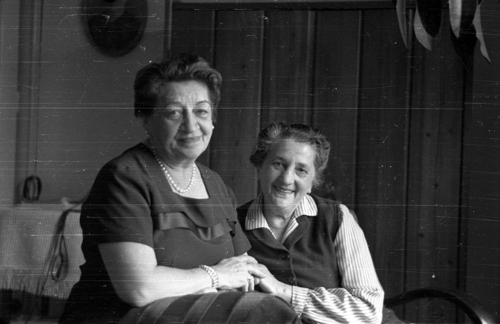 1960, G K, double portrait, hold hands, smile, Fortepan #12290
