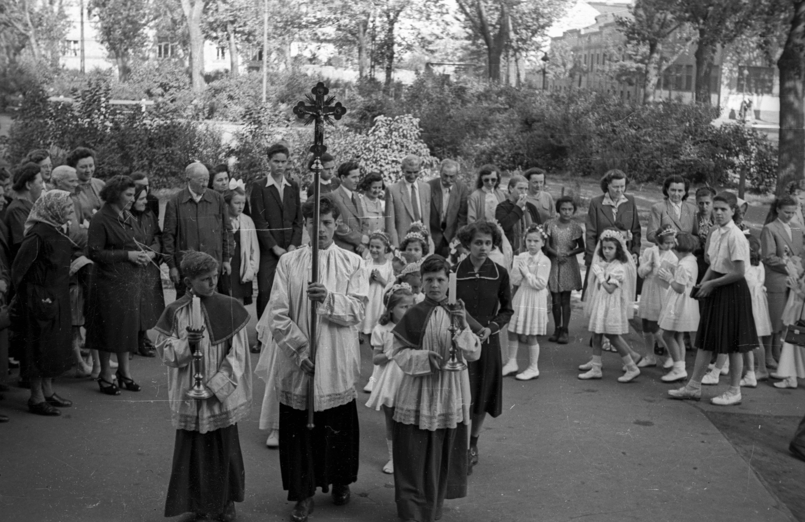1956, Hámori Gyula, crucifix, Fortepan #123641